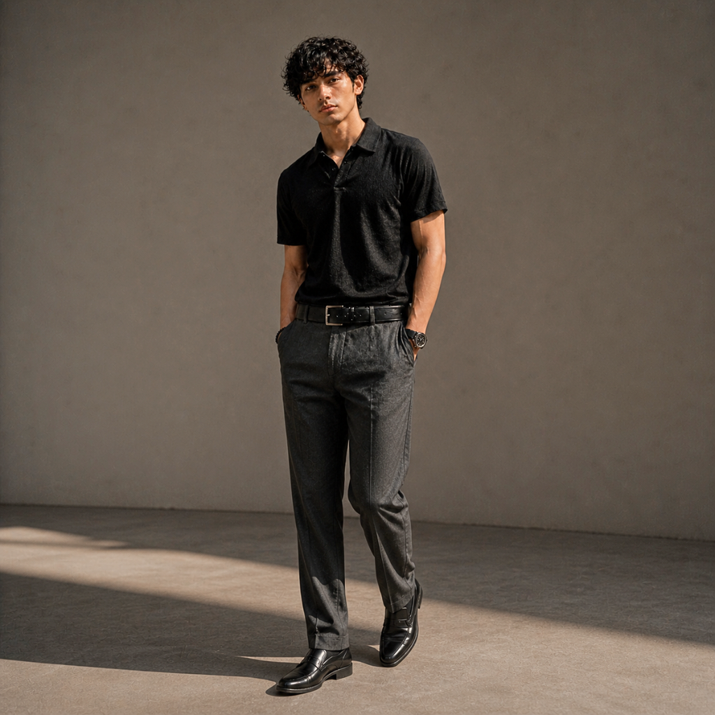 Furaaq Essential Polo – Black