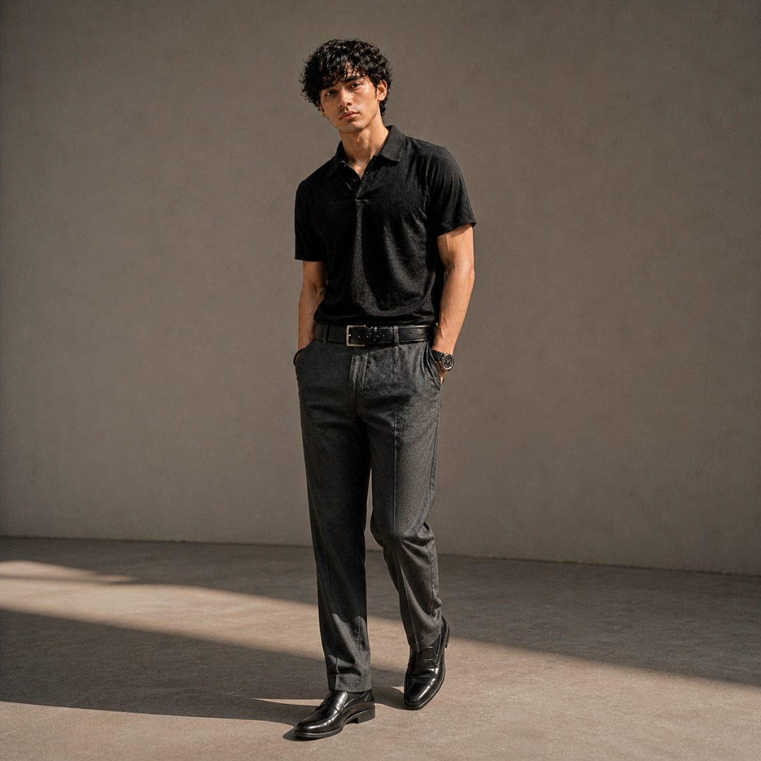 Furaaq Essential Polo – Black