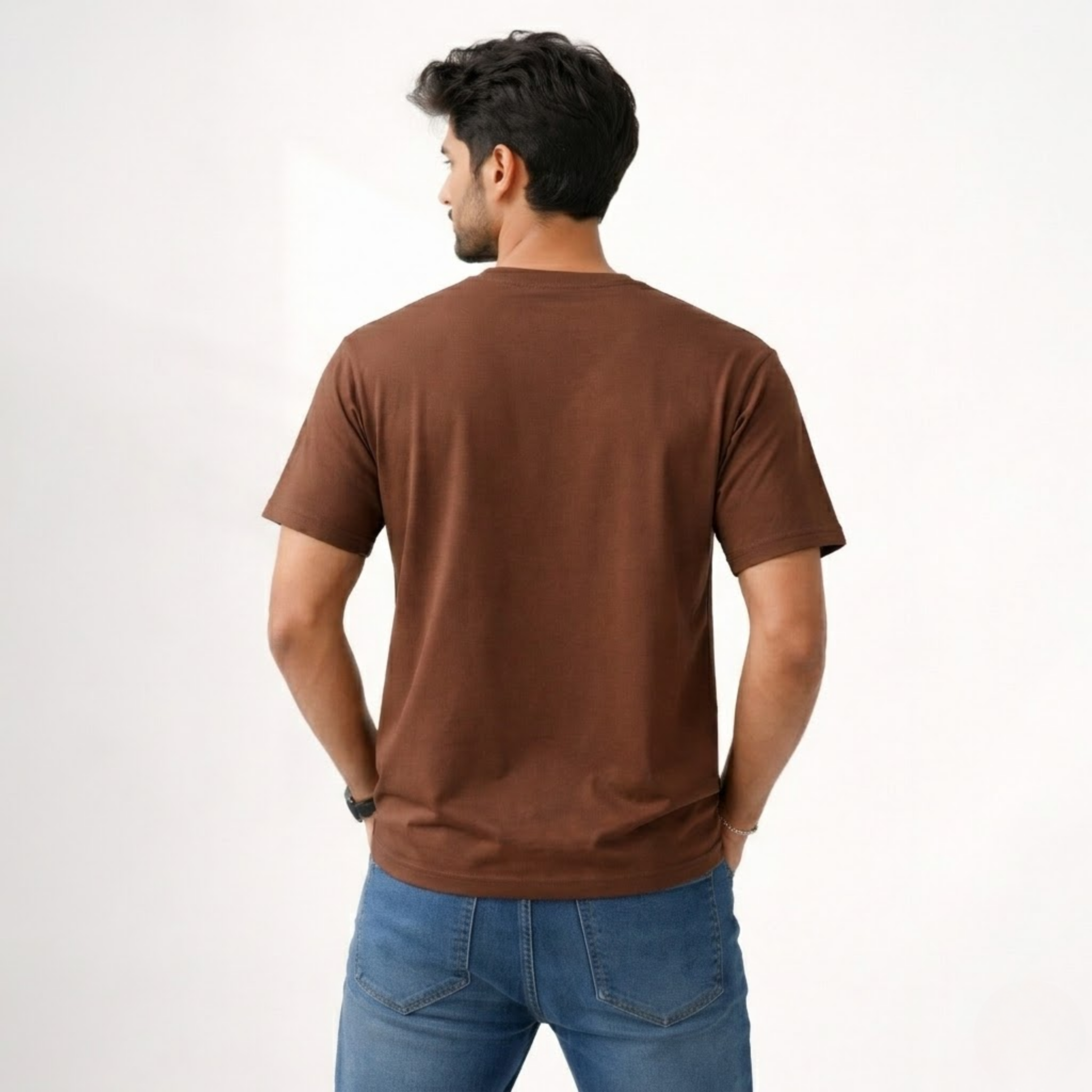 Men’s Essential Basic Brown T-Shirt