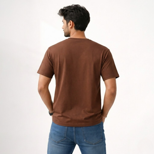 Men’s Essential Basic Brown T-Shirt