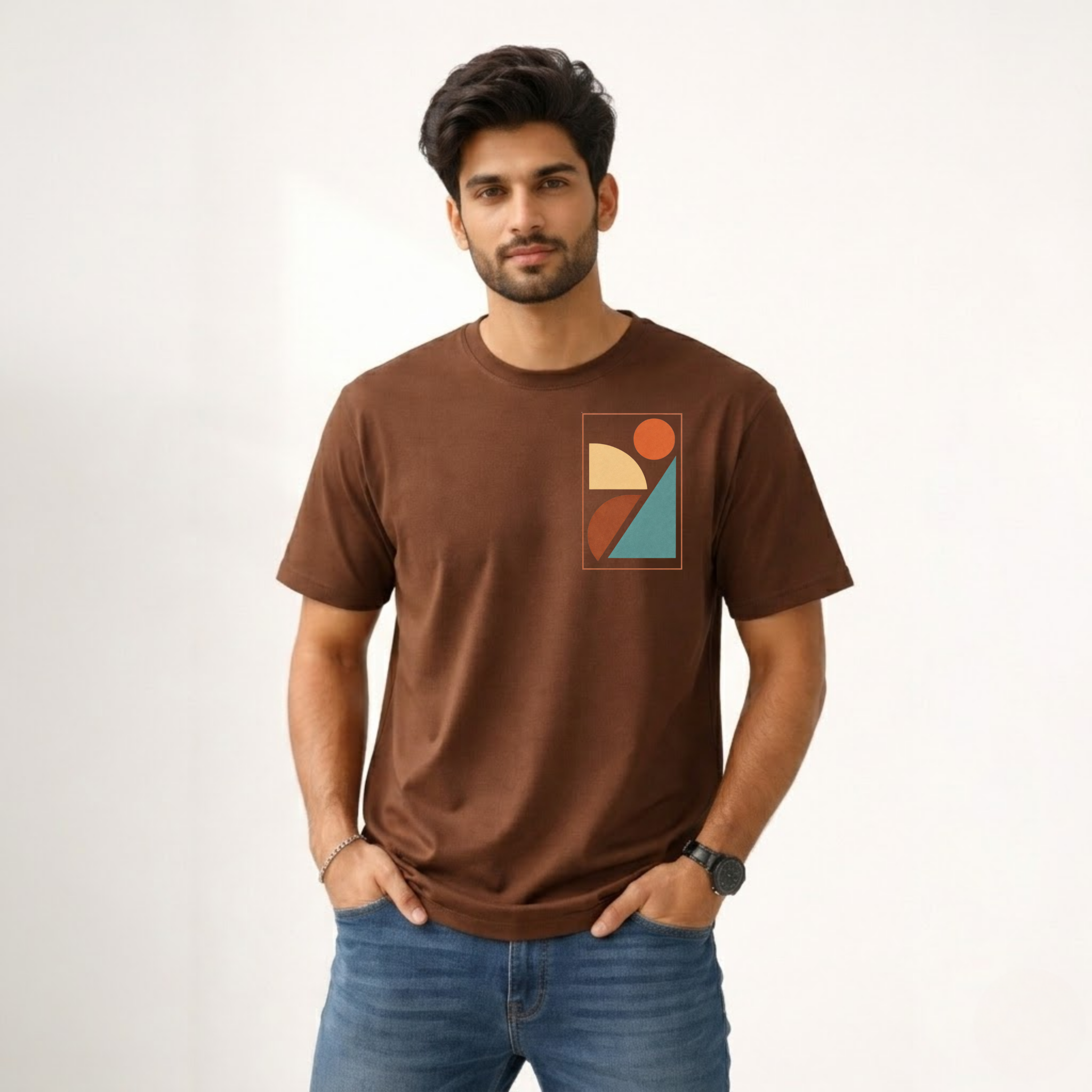 Men’s Geometric Abstract Graphic T-Shirt