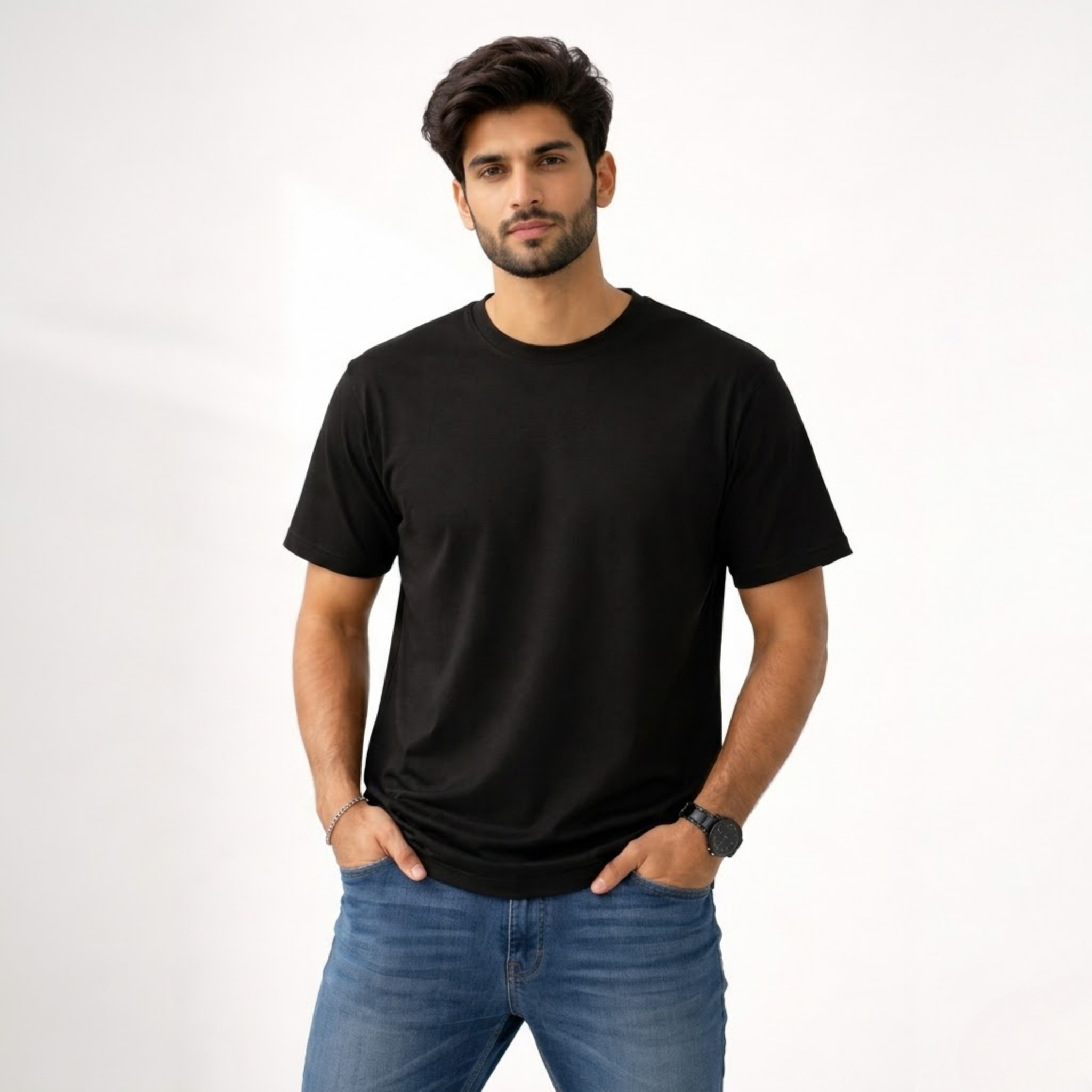 Men’s Midnight Black Basic T-Shirt