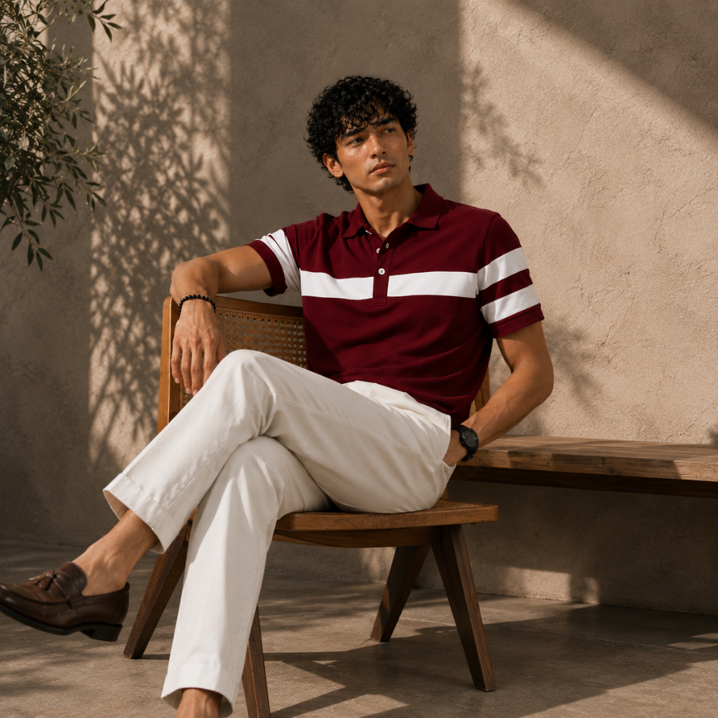 Furaaq Heritage Stripe Polo