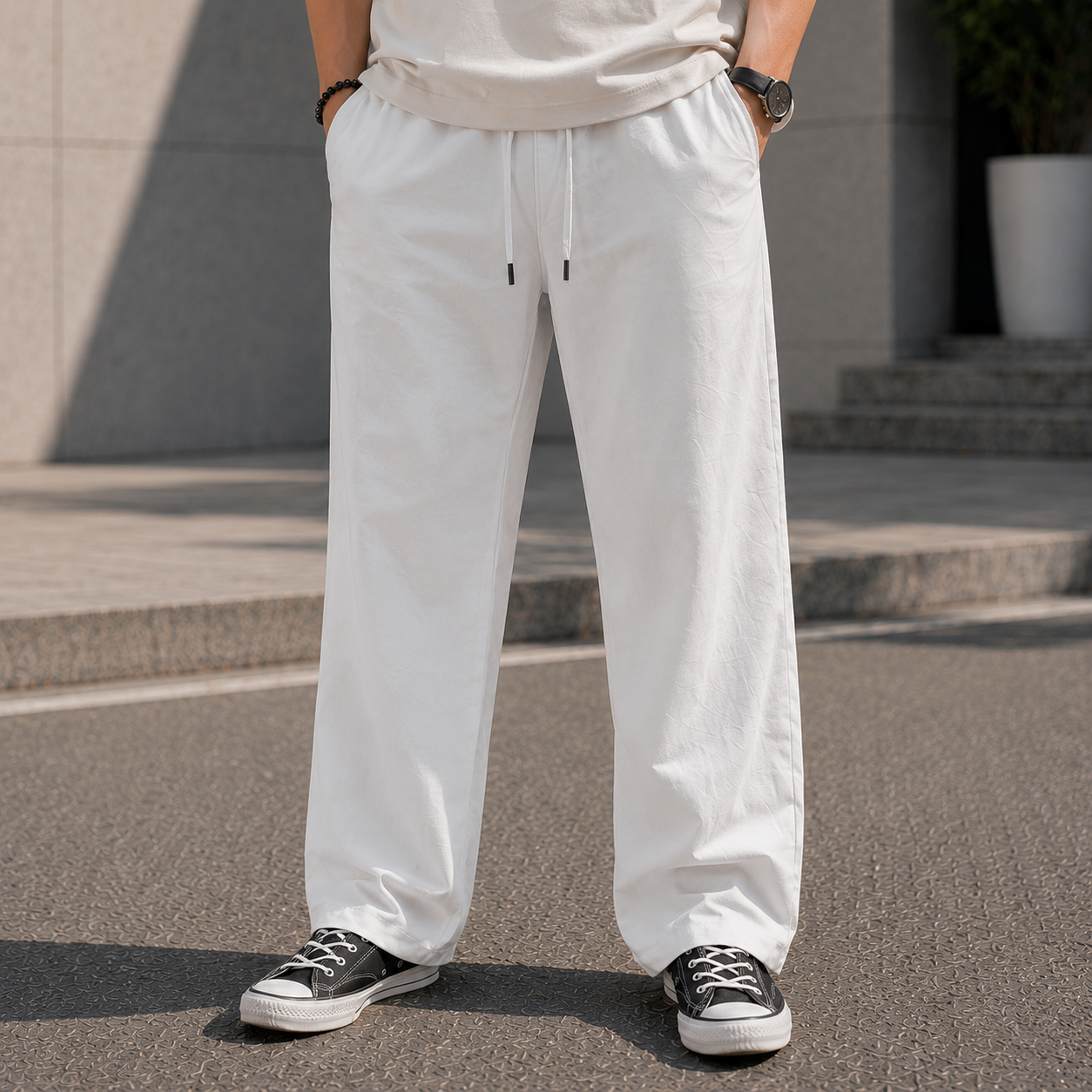 Furaaq Linen Bottoms
